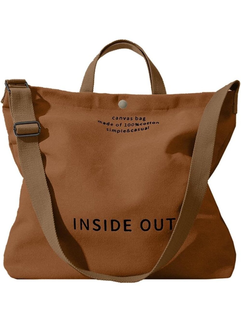 Stylish Canvas Tote Bag for Women | Versatile Crossbody Handbag with Adjustable